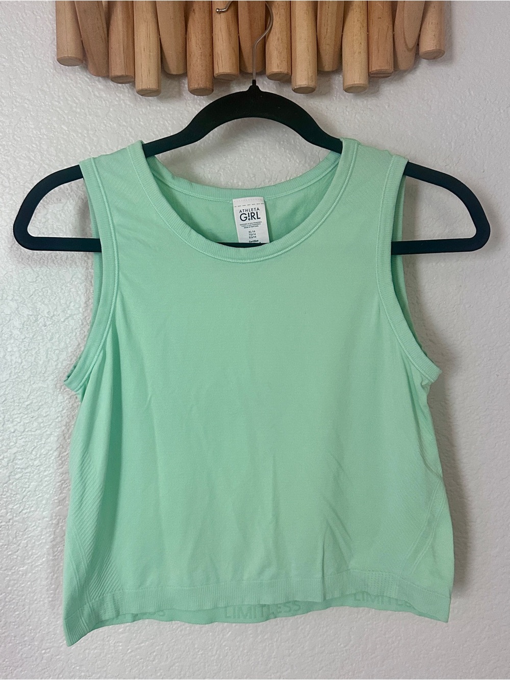 Athleta Girls Mint Green Sleeveless Tank